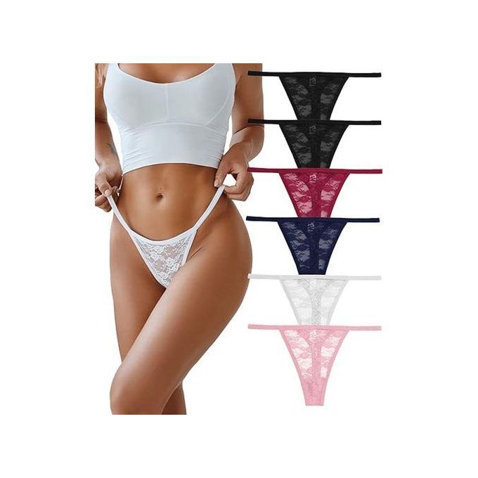 Ladies Lace G-string Pants 3pcs